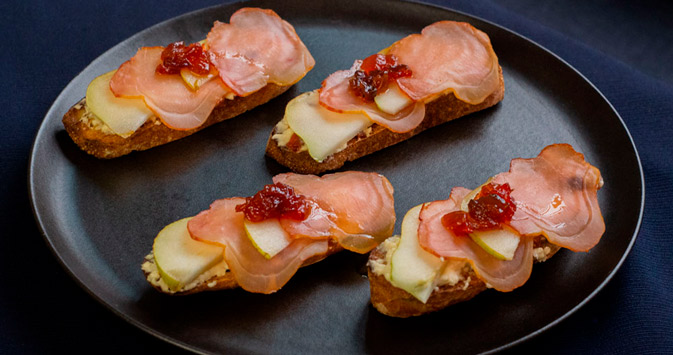 tapas de prosciutto